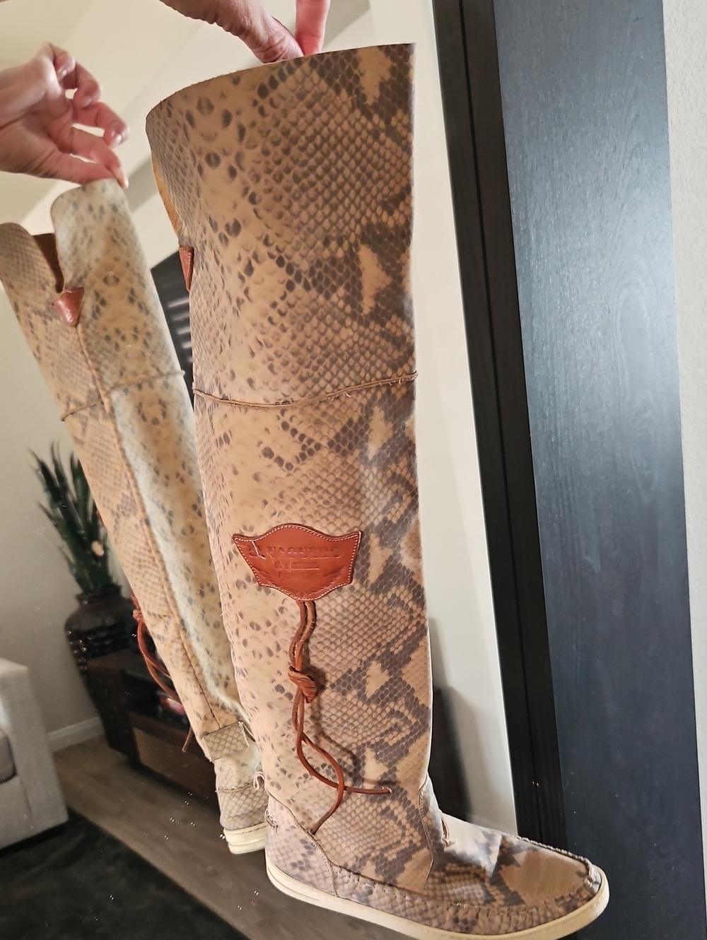 El Vaquero Tall Slouchy Leather Boho Boots